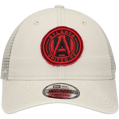 Men's New Era Tan Atlanta United FC Game Day 9TWENTY Adjustable Trucker Hat