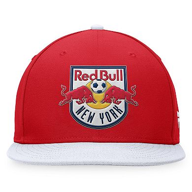 Men's Fanatics Branded Red/White New York Red Bulls Downtown Snapback Hat