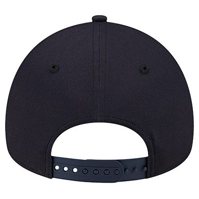 Men's New Era Navy Cleveland Guardians Team Color A-Frame 9FORTY Adjustable Hat