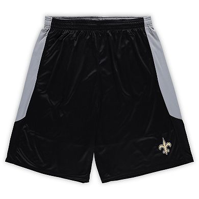 Men's Fanatics Branded Black New Orleans Saints Big & Tall Team Logo Shorts