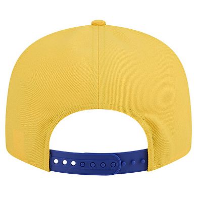 Men's New Era White/Royal Golden State Warriors Throwback Gradient Tech Font 9FIFTY Snapback Hat