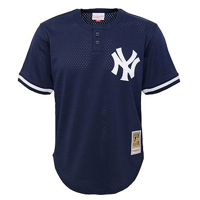 Preschool Mitchell & Ness Derek Jeter Navy New York Yankees Cooperstown CollectionÂ Mesh Batting Practice Jersey