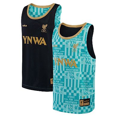 Youth Nike  Aqua Liverpool x LeBron James Collection 2023/24 Reversible Basketball Jersey