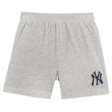 Toddler Fanatics Branded Navy/Gray New York Yankees Bases Loaded T-Shirt & Shorts Set