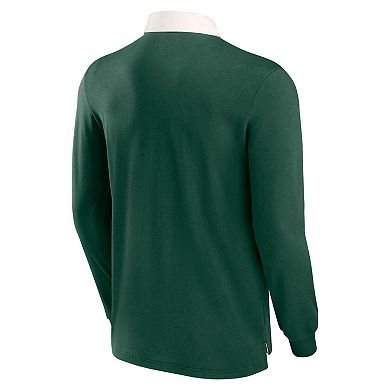 Men's Fanatics Branded Green Portland Timbers Forever Casuals Long Sleeve Striker Polo