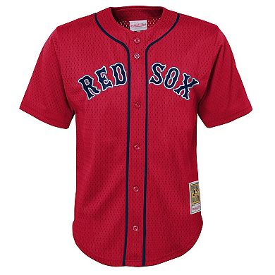 Preschool Mitchell & Ness David Ortiz Red Boston Red Sox Cooperstown CollectionÂ Mesh Batting Practice Jersey