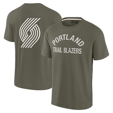 Unisex Fanatics Signature Olive Portland Trail Blazers Elements Super Soft Short Sleeve T-Shirt