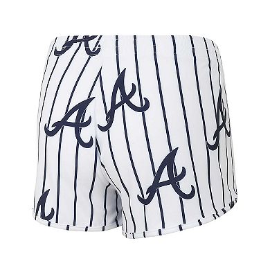 Women's Concepts Sport White Atlanta Braves Reel Allover Print Knit Tank Top & Shorts Sleep Set