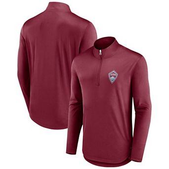 Men's Fanatics Branded Burgundy Colorado Rapids Iconic Quarter-Zip Jacket