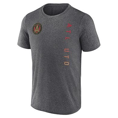 Men's Fanatics Branded Heather Charcoal Atlanta United FC Straited T-Shirt