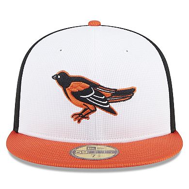 Men's New Era White Baltimore Orioles 2024 Batting Practice 59FIFTY Fitted Hat