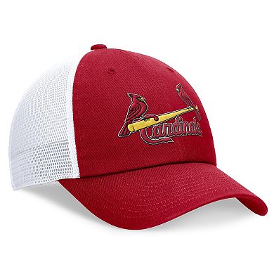 Men's Nike Red St. Louis Cardinals Evergreen Wordmark Trucker Adjustable Hat