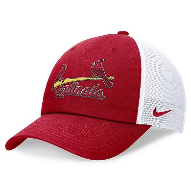 Men's Nike Red St. Louis Cardinals Evergreen Wordmark Trucker Adjustable Hat