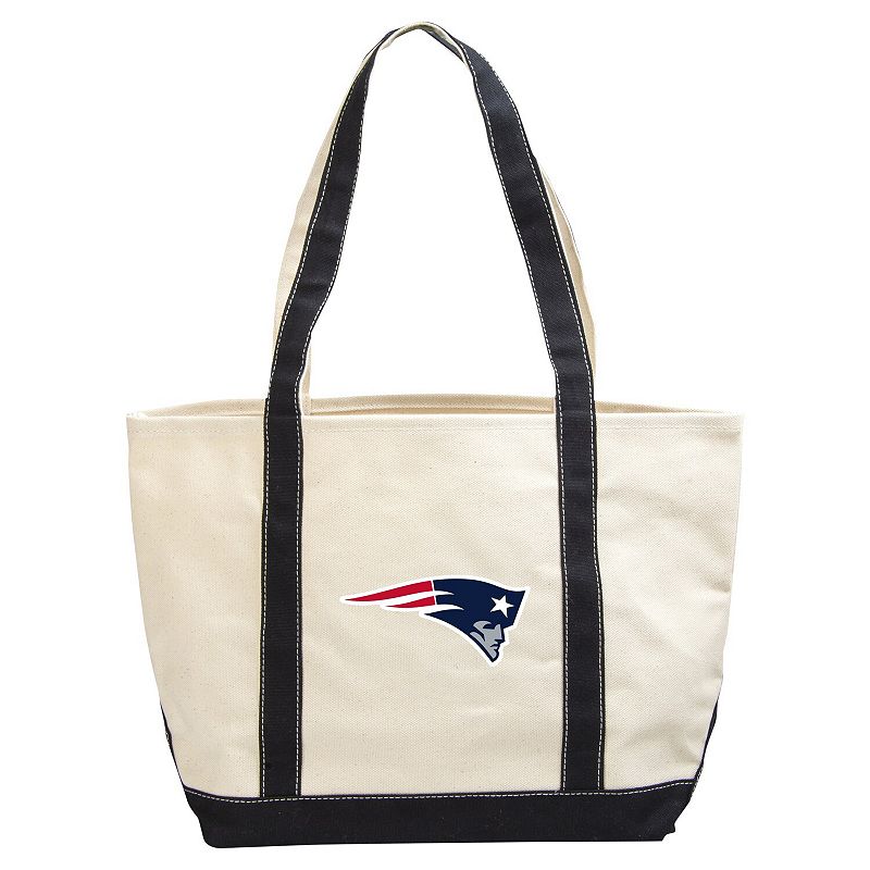 New England Patriots Canvas Tote Bag, Beige
