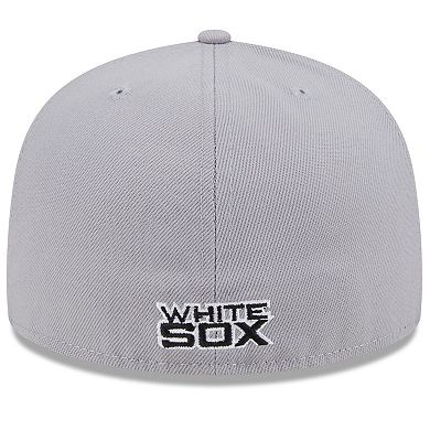 Men's New Era Black/Gray Chicago White Sox Gameday Sideswipe 59FIFTY Fitted Hat