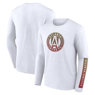 Men's Fanatics Branded White Atlanta United FC Long Sleeve T-Shirt