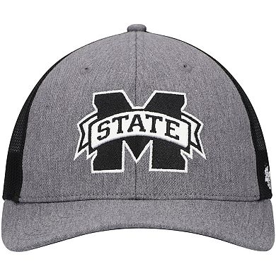 Men's '47 Charcoal Mississippi State Bulldogs Carbon Trucker Adjustable Hat