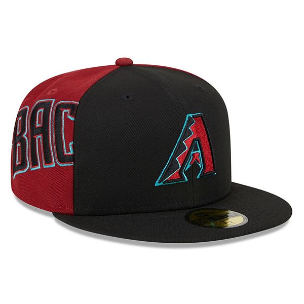 Men's New Era Black/Red Arizona Diamondbacks Gameday Sideswipe 59FIFTY ...