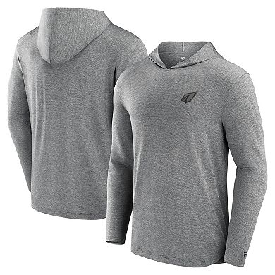 Men's Fanatics Gray Arizona Cardinals Front Office Tech Lightweight Hoodie T-Shirt