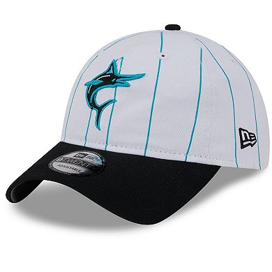 Men's New Era White Miami Marlins 2024 Batting Practice 9TWENTY Adjustable Hat