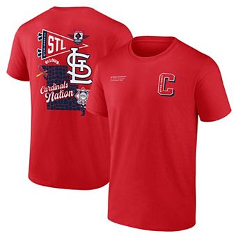 Men's Fanatics Branded Red St. Louis Cardinals Split Zone T-Shirt