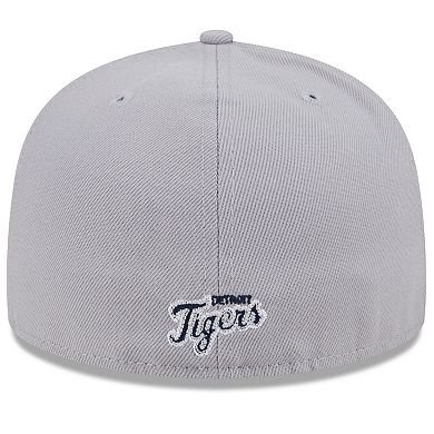 Men's New Era Navy/Gray Detroit Tigers Gameday Sideswipe 59FIFTY Fitted Hat