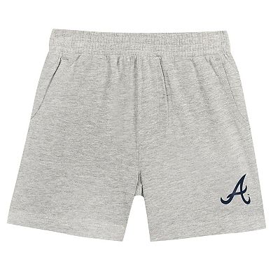 Toddler Fanatics Branded Navy/Gray Atlanta Braves Bases Loaded T-Shirt & Shorts Set
