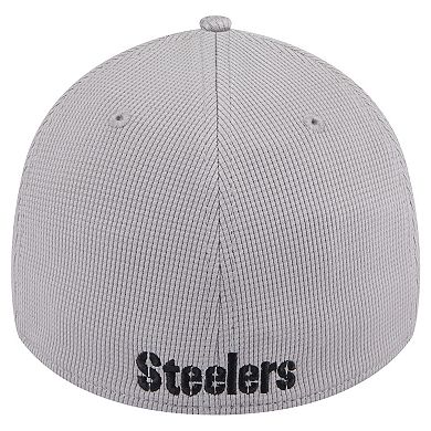 Men's New Era Gray Pittsburgh Steelers Active 39THIRTY Flex Hat