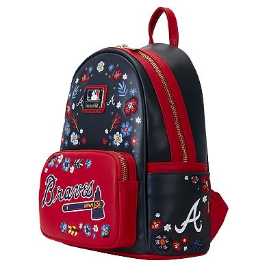 Loungefly Atlanta Braves Floral Mini Backpack