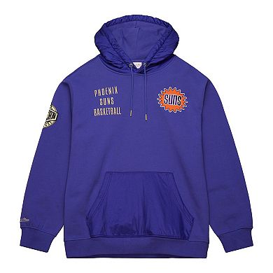 Men's Mitchell & Ness Purple Phoenix Suns Team OG 2.0 Vintage Logo Fleece Pullover Hoodie