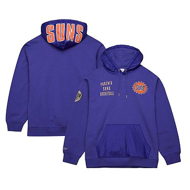 Men's Mitchell & Ness Purple Phoenix Suns Team OG 2.0 Vintage Logo Fleece Pullover Hoodie