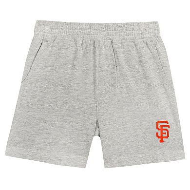Toddler Fanatics Branded Black/Gray San Francisco Giants Bases Loaded T-Shirt & Shorts Set