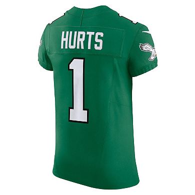 Men's Nike Jalen Hurts Kelly Green Philadelphia Eagles 2nd Alternate Vapor F.U.S.E. Elite Jersey