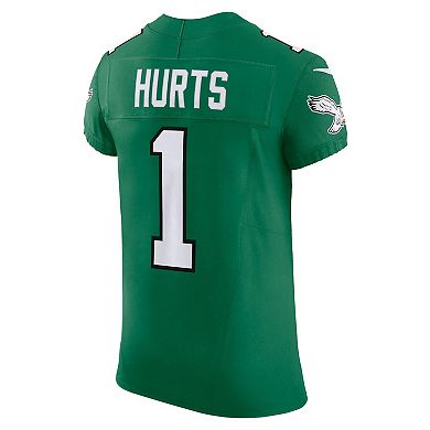 Men's Nike Jalen Hurts Kelly Green Philadelphia Eagles Alternate Vapor F.U.S.E. Elite Jersey