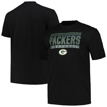 Men's Fanatics Branded Black Green Bay Packers Big & Tall Pop T-Shirt