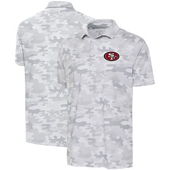 Men's Antigua White San Francisco 49ers Collide Polo