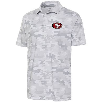 Men's Antigua White San Francisco 49ers Collide Polo