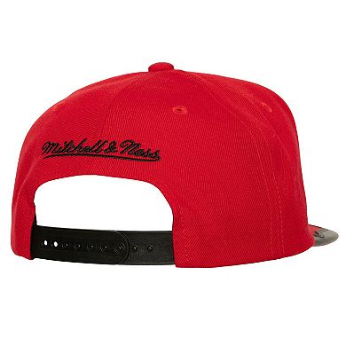 Men's Mitchell & Ness Black/Red Chicago Blackhawks Day One Snapback Hat