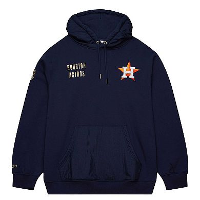 Men's Mitchell & Ness Navy Houston Astros Team OG 2.0 Current Logo Pullover Hoodie