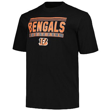 Men's Fanatics Black Cincinnati Bengals Big & Tall Pop T-Shirt