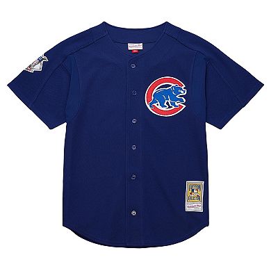 Men's Mitchell & Ness Greg Maddux Royal Chicago Cubs Cooperstown Collection 2005 Batting Practice Jersey
