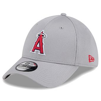 Men's New Era Gray Los Angeles Angels Active Pivot 39THIRTY Flex Hat