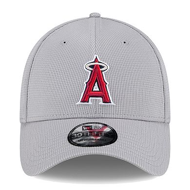 Men's New Era Gray Los Angeles Angels Active Pivot 39THIRTY Flex Hat