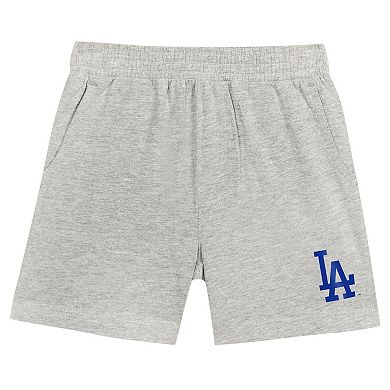 Toddler Fanatics Branded Royal/Gray Los Angeles Dodgers Bases Loaded T-Shirt & Shorts Set