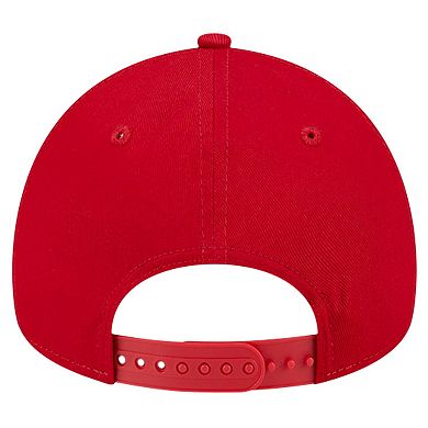 Men's New Era Red Cincinnati Reds Team Color A-Frame 9FORTY Adjustable Hat