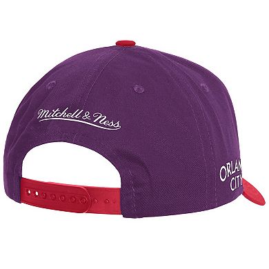 Men's Mitchell & Ness Purple Orlando City SC 10th Anniversary Pro Snapback Hat