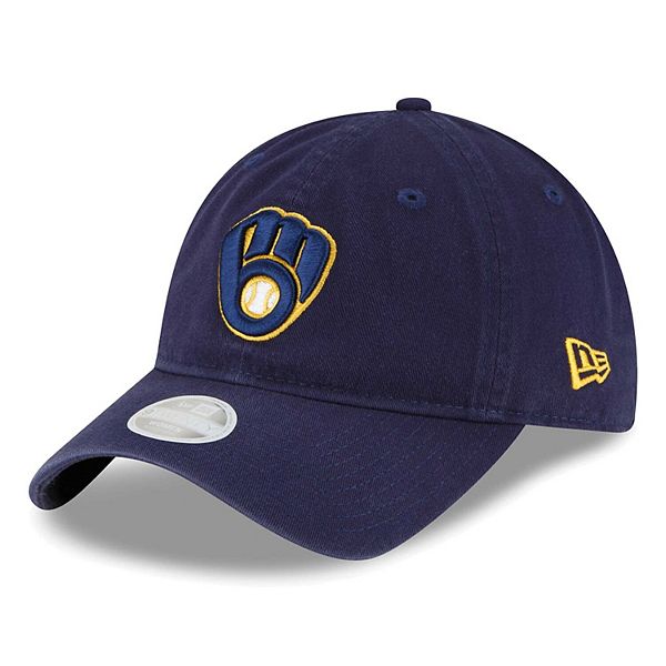 Women's New Era Navy Milwaukee Brewers Team Logo Core Classic 9TWENTY ...