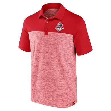 Men's Fanatics Branded Red Toronto FC Clutch Space-Dye Polo