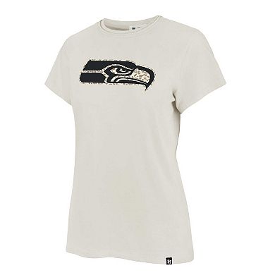 Women's '47 Cream Seattle Seahawks Panthera Frankie T-Shirt