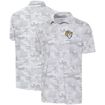 Men's Antigua White Los Angeles Rams Collide Polo